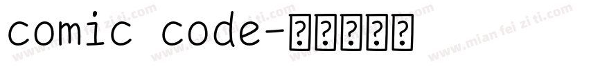 comic code字体转换